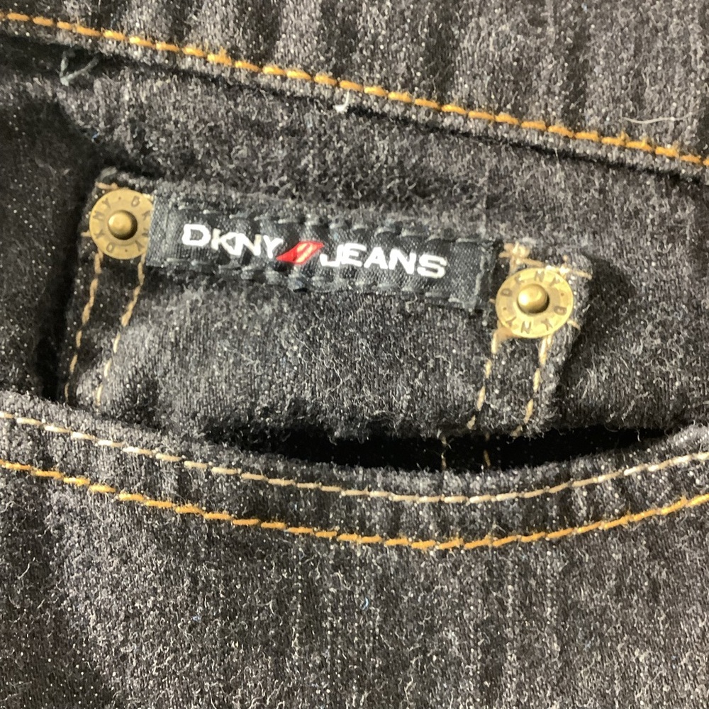 DKNY Jeans Est 1989 Bootcut Black Blue Denim Jeans. WORN ONCE! Size 6R